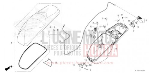 COMPARTIMENT A BAGAGES/SIEGE SH350ASM de 2021